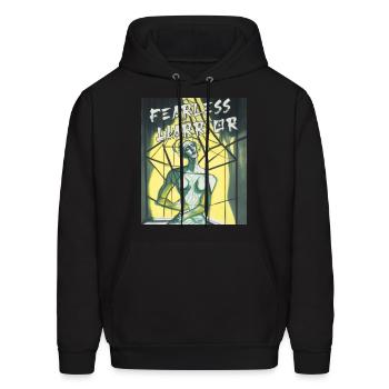 Fearless Warrior Conquering Atychiphobia - Men's Hoodie - black - Front - Elias (183cm)