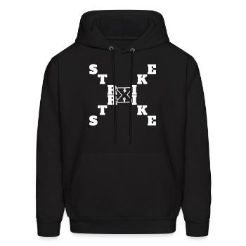 STRIKE X - Men's Hoodie - black - Front - Elias (183cm)
