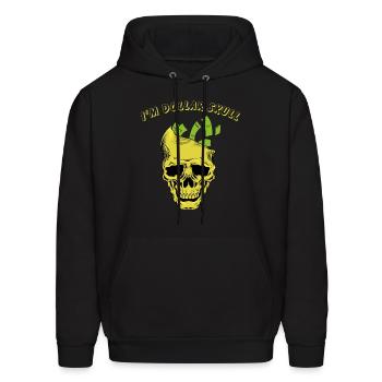 Je suis Dollar Skull - Molleton à capuche pour hommes - noir - Devant - Elias (183cm)