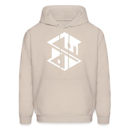 Unreal Estate Records Logo White - Men's Hoodie