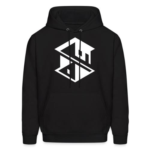 Unreal Estate Records Logo White - Men's Hoodie