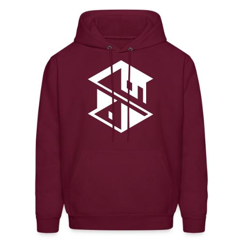 Unreal Estate Records Logo White - Men's Hoodie