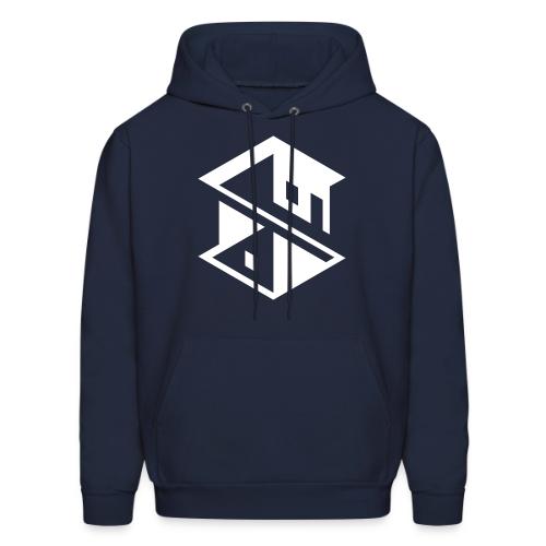Unreal Estate Records Logo White - Men's Hoodie