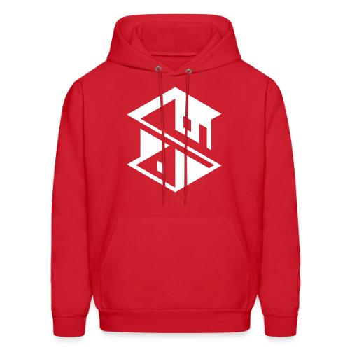 Unreal Estate Records Logo White - Men's Hoodie