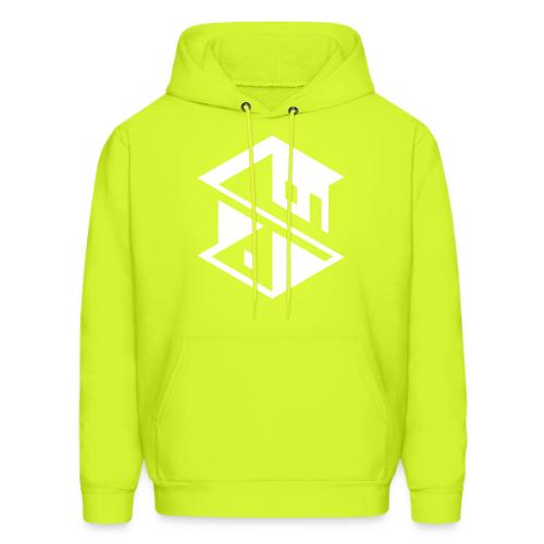Unreal Estate Records Logo White - Men's Hoodie