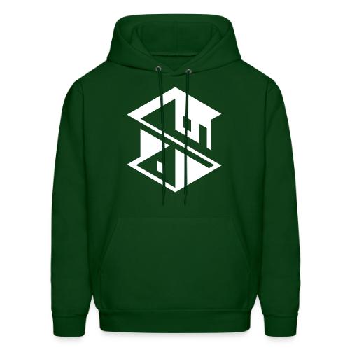 Unreal Estate Records Logo White - Men's Hoodie