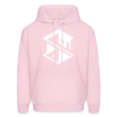 Unreal Estate Records Logo White - Men's Hoodie