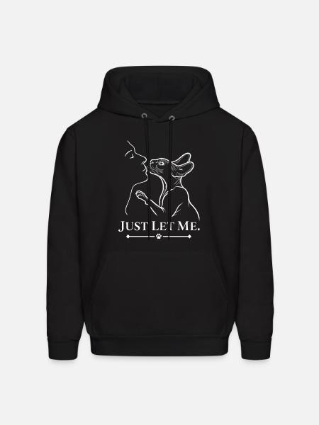 Affectionate Sphynx Cat - Men's Hoodie - black