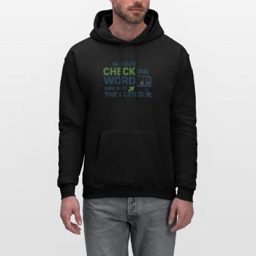 Color Word Clicks 2026 Background - Men's Hoodie