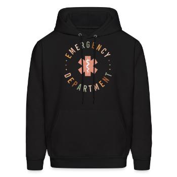 Emergency Department ER ED Emergency Room Nurse - Men's Hoodie - black - Front - Elias (183cm)