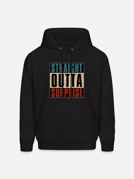 Straight Outta Surprise Arizona AZ - Men's Hoodie - black