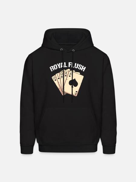 Spades Card Game Player - Men's Hoodie - black