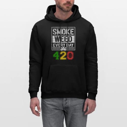 Hysterical 420 Everyday Smoker Weed Marijuana - Men's Hoodie