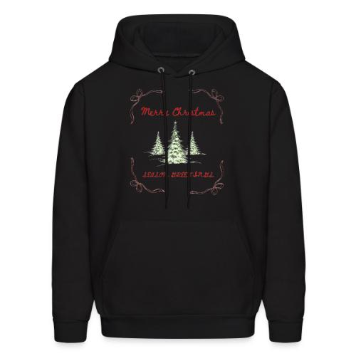 Beautiful Green Christmas Tree Graphic - Men's Hoodie
