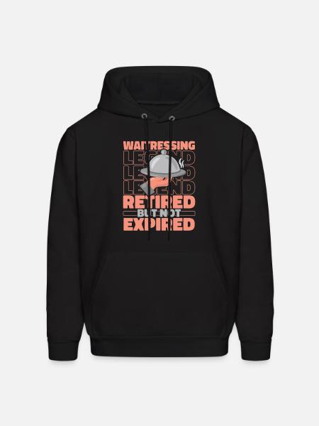Waiter Waitress Retired - Men's Hoodie - black