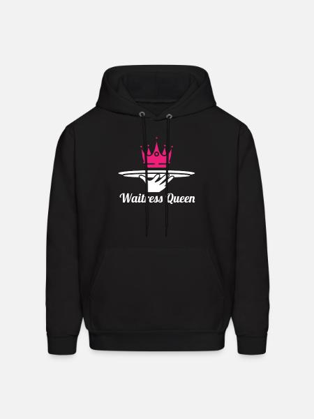 Waiter Waitress Queen - Men's Hoodie - black