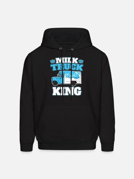 Milk King Milk Truck - Men's Hoodie - black