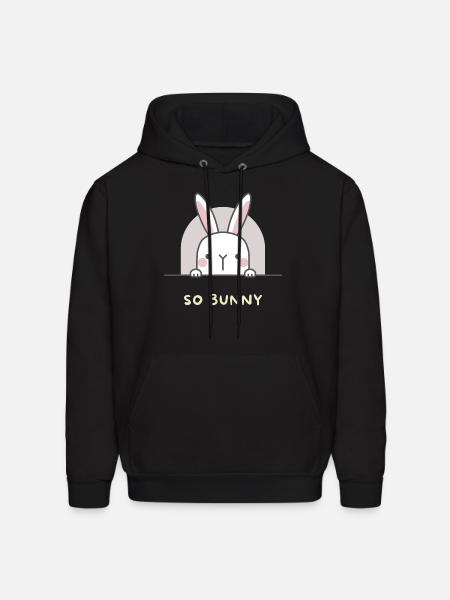 So Bunny So Funny - Men's Hoodie - black
