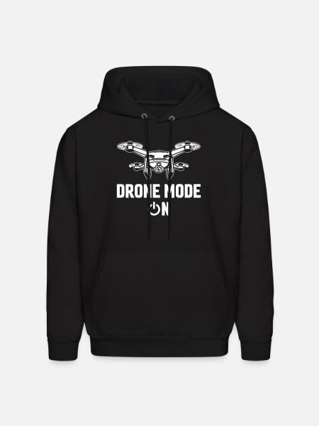 Drone Mode: On - Men's Hoodie - black