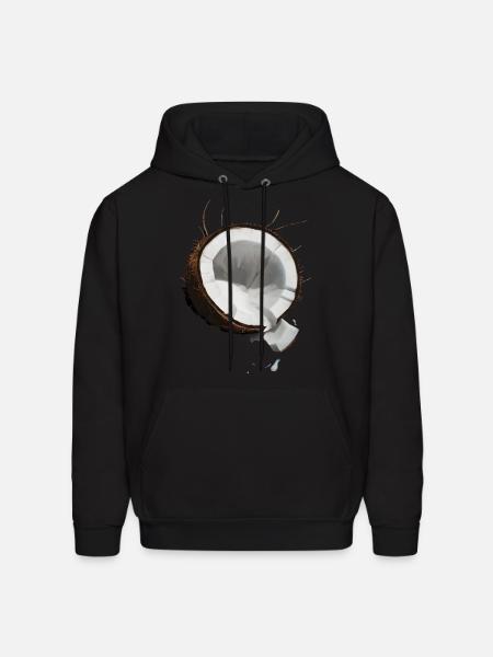 Coconut Realistic - Men's Hoodie - black