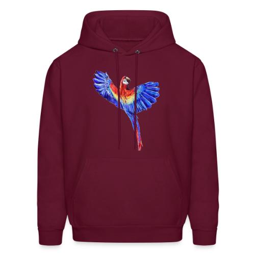 Scarlet macaw parrot - Men's Hoodie