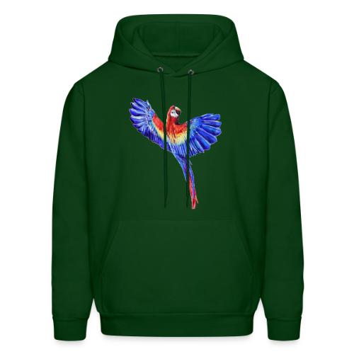Scarlet macaw parrot - Men's Hoodie