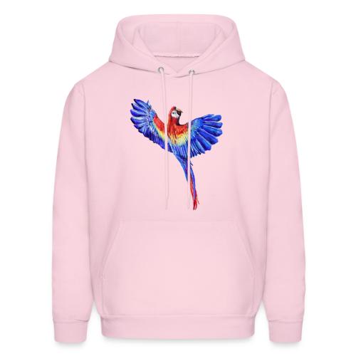 Scarlet macaw parrot - Men's Hoodie