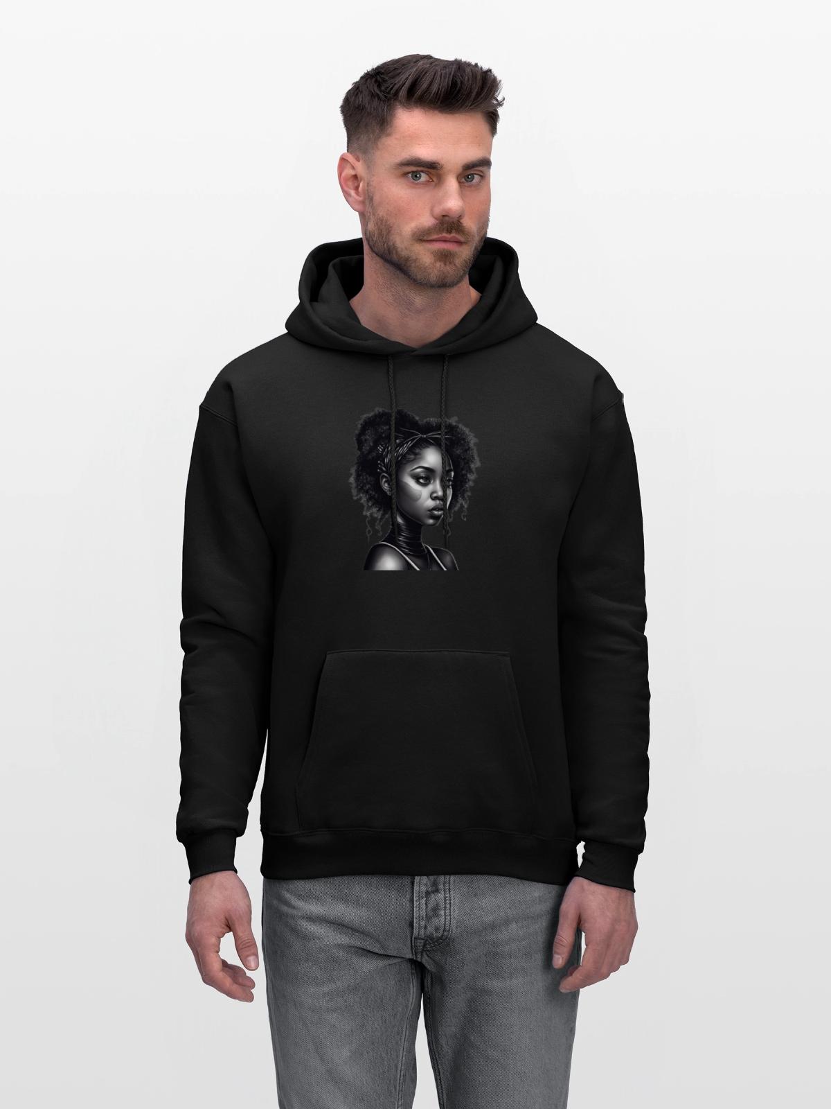 Mono Black Girl Magic - Men's Hoodie - black - Front - Elias (183cm)