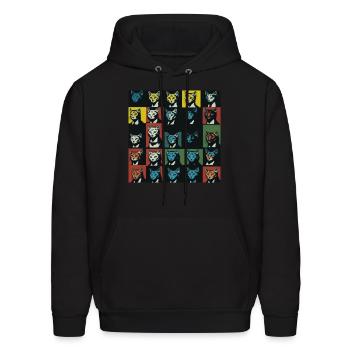 post postmodernist - Men's Hoodie - black - Front - Elias (183cm)