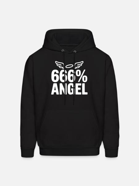 666% Angel - Men's Hoodie - black
