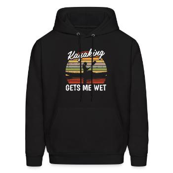 Kayak Wet - Men's Hoodie - black - Front - Elias (183cm)