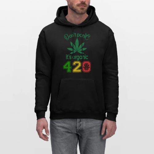 Joshing 420 Organic Herb Weed Marijuana Design - Men's Hoodie
