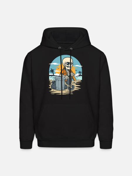 Beach Clean Up - Men's Hoodie - black