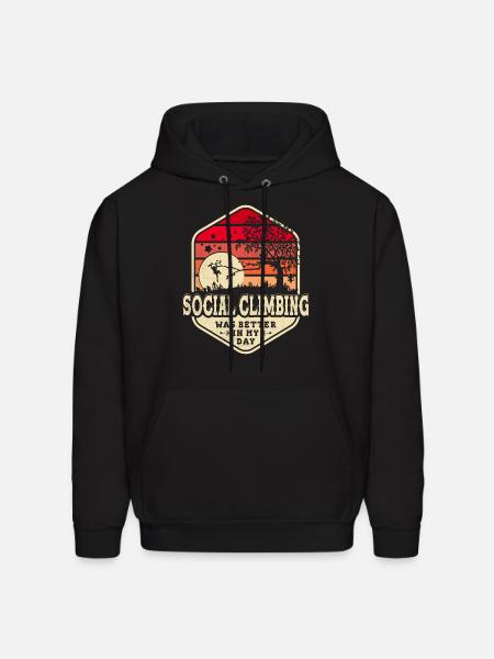 Social Climbing - Men's Hoodie - black