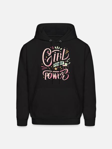 Girl Power colourpop - Men's Hoodie - black