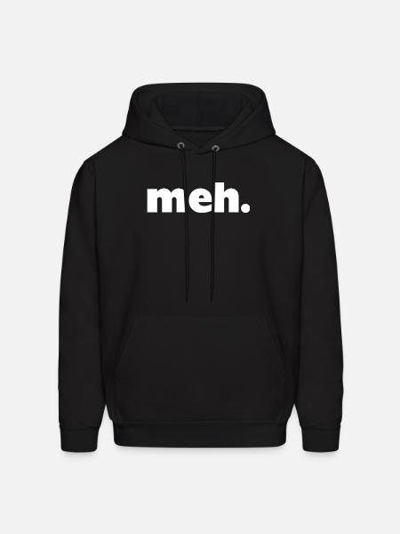 meh. - Men's Hoodie - black