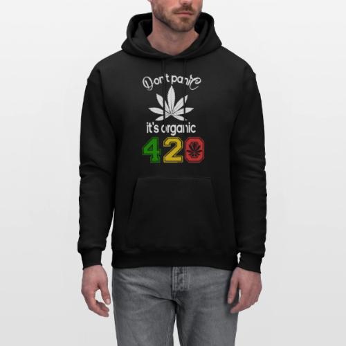 Hilarious 420 Do Not Panic it's organic - Men's Hoodie