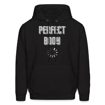 Perfect Body - Men's Hoodie - black - Front - Elias (183cm)