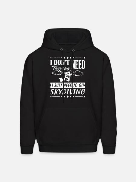 I Just Need Skydiving - Men's Hoodie - black