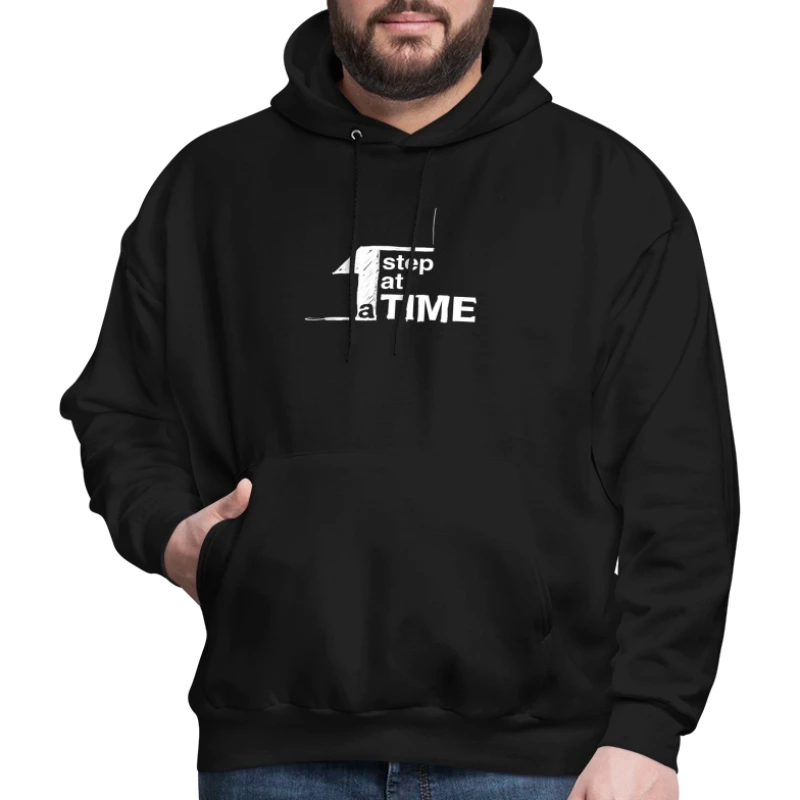 One Step At Time (w) - Men's Hoodie