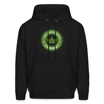 Organic T-Shirt , 100% ORGANIC PRODUCT - Men's Hoodie - black - Front - Elias (183cm)