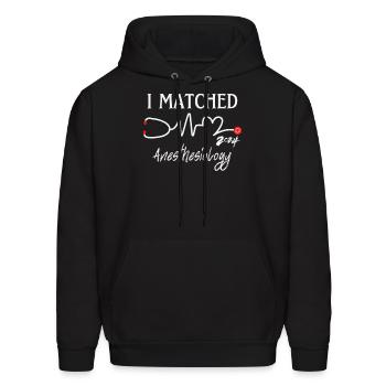 Match Day 2024 Anesthesiology - Men's Hoodie - black - Front - Elias (183cm)