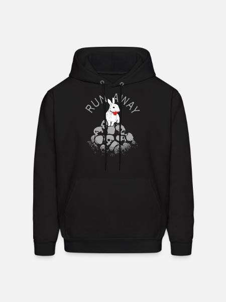 Run Away - Men's Hoodie - black