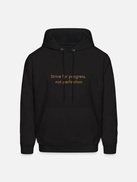 STRIVE FOR PROGRESS - Men's Hoodie - black