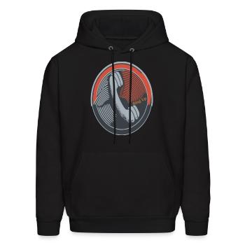 Phone - Men's Hoodie - black - Front - Elias (183cm)