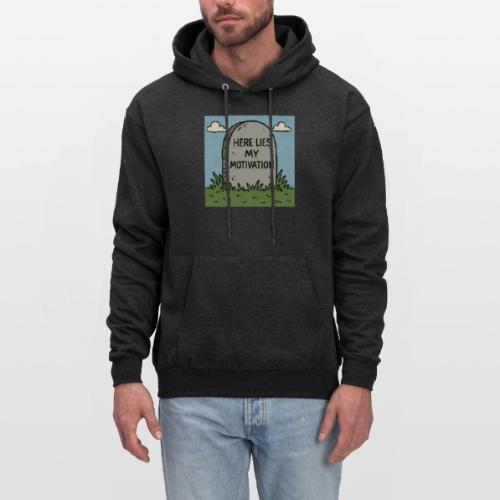 Motivations Cartoon Tombstone - Men's Hoodie