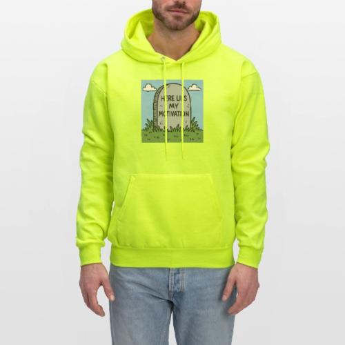 Motivations Cartoon Tombstone - Men's Hoodie