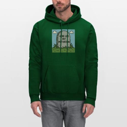 Motivations Cartoon Tombstone - Men's Hoodie