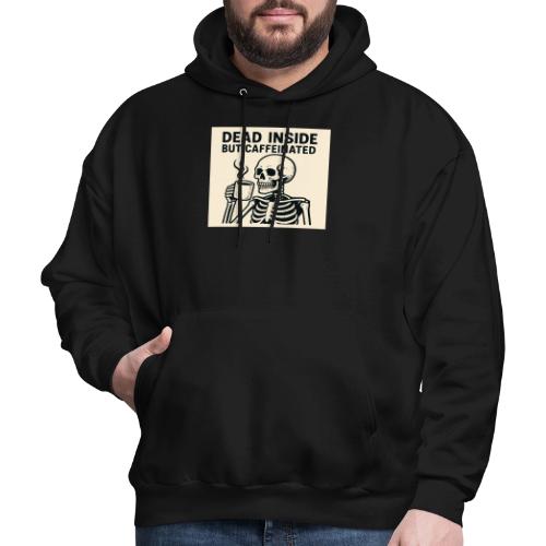 Skeleton Sipping Coffee - Men's Hoodie
