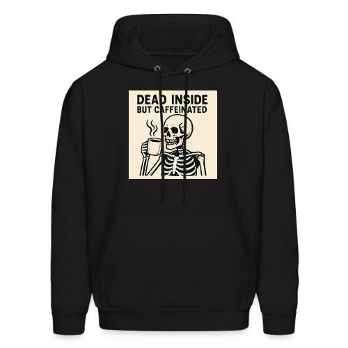 Skeleton Sipping Coffee - Men's Hoodie